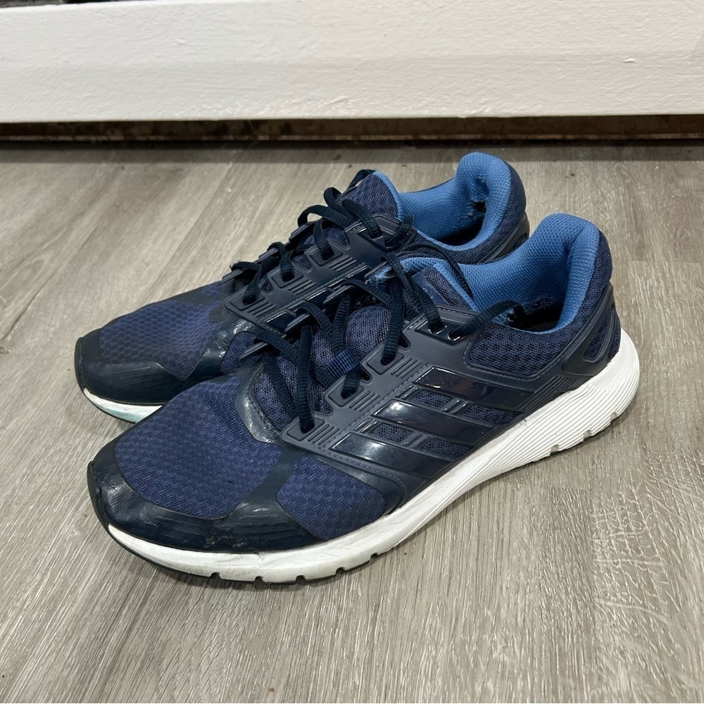 Adidas Cloudfoam Duramo Navy Blue Athletic Running Sneaker Men’s Shoe Size 9